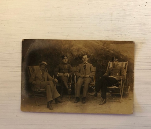 1900 BAŞLARI DÖRT KAFADAR DOST MECLİSİNDE FOTOKART